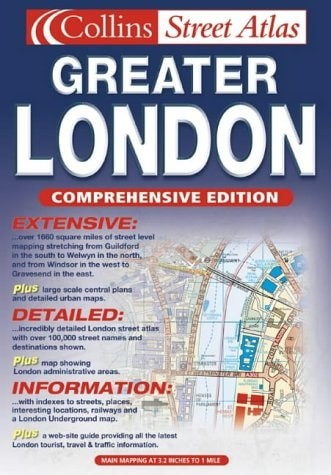 Greater London Street Atlas (Collins street atlas), , Good Book