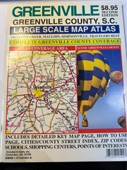 1996 Greenville County SC Large Scale Map Atlas – Accurate Maps – Second Edition
