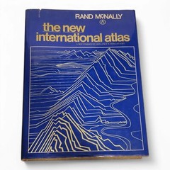 Rand McNally ‘The New International Atlas’ (1981) – Hardcover, Blue Dust Jacket