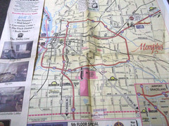 Sun City Memphis Tennessee Free Local City Paper Area Map Vintage 90s Coupons