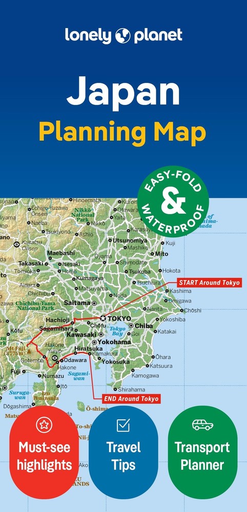 Lonely Planet Japan Planning Map: Durable, Waterproof, Easy-Fold Travel Map…
