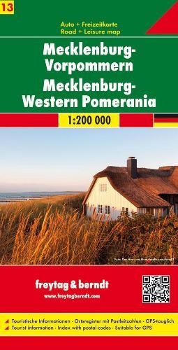 Freytag-Berndt Mecklenburg-Western Pomerania Sheet 13 Road Map (Map) (UK IMPORT)