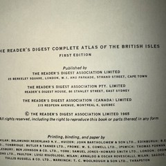 Reader’s Digest Complete Atlas of the British Isles – 1st Edition / 1st Imp 1965