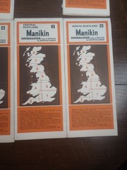 Manikin Tourmaster Map of Great Britain Set by Bartholomew Collectable Atlas