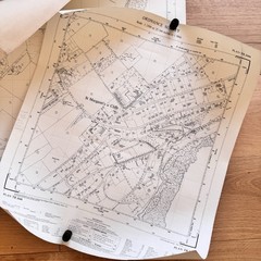 Vintage Ordinance Survey Maps St Margaret’s At Cliffe 1956 3 Sheets