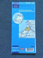 IGN Map No. 2107 OT – LE TREPORT, ST-VALERY-SUR-SOMME- With Free Post