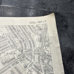 Ordinance Survey 25 Inch To The Mile Large Scale Map 1938. Cricklewood. London