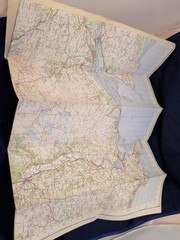 SNOWDON Vintage Ordnance Survey One Inch Map 7th series Paper Mounted 107 VGC…