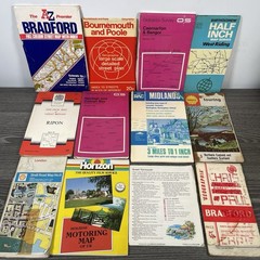 Lot 54 x Vintage Road Maps /Ordnance Survey | Geographia | Bartholomew AA RAC