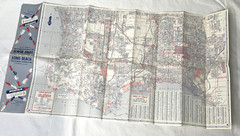 VINTAGE Road Map Long Beach & LA Southern Section Richfield Street Guide 1964