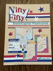 Abeka Nifty Fifty State And Capital Flash Cards 9×12 complete set FREE SHIPPING