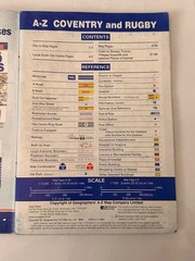 Vintage 2004 Edition 4 A-Z Coventry & Rugby Street Atlas Map + Kenilworth
