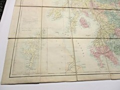 Black’s Road & Railway Travelling Map of Scotland 1860’s / 1870’s – Linen Backed