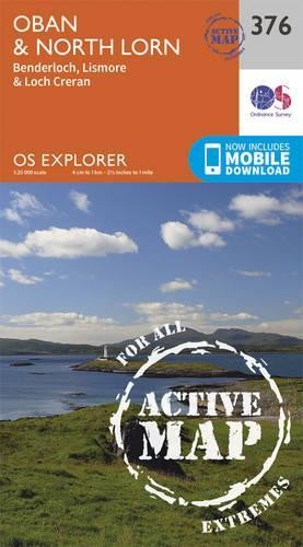 Oban and North Lorn (Map) OS Explorer Active Map