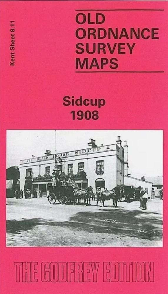 MAP OF Sidcup (& Foots Cray) 1908 Kent Sheet 8.11 NEW