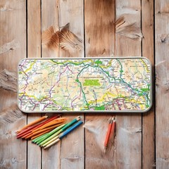 OS Map Metal Pencil Tin – Brecon Beacons National Park (General merchandise)