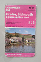 Exeter & Sidmouth OS Ordnance Survey Landranger Map Sheet 192 1983