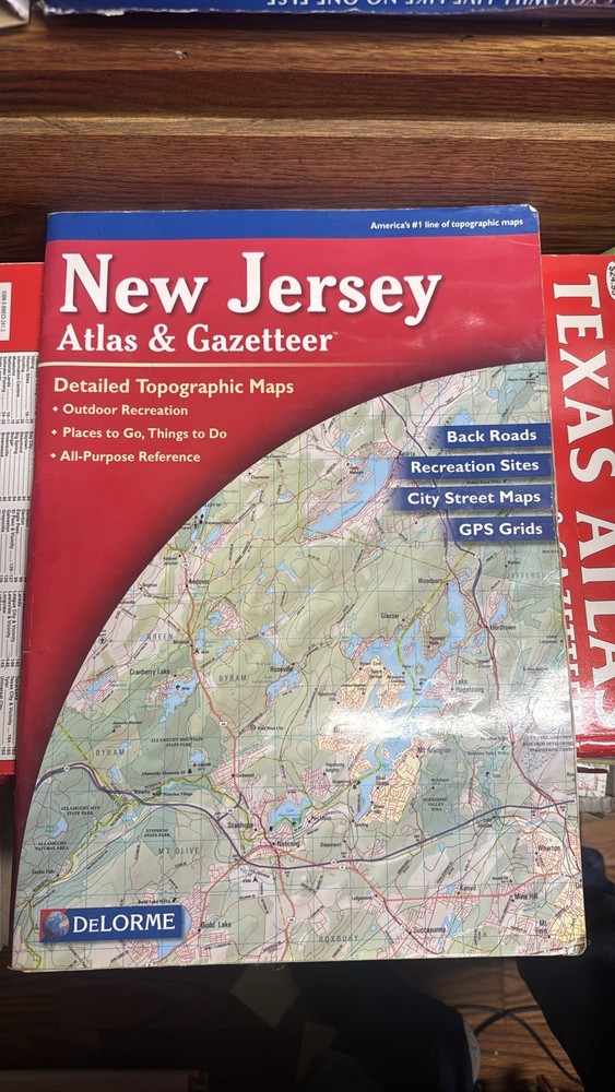 Delorme New Jersey Atlas & Gazetteer Maps