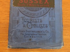 Vintage Bartholomew’s Ordnance Reduced Survey Map Sheet 32 Sussex Cloth Map