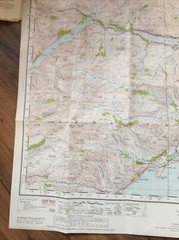 Ben Nevis And Fort William Ordnance Survey Map 1947 Version One Inch Map Cloth