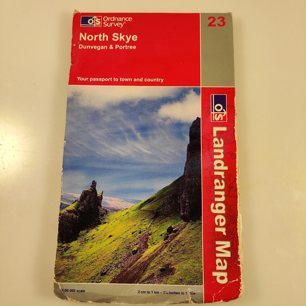 2002 Ordnance Survey Landranger Map 23 North Skye (incl Dunvegan And Portree )