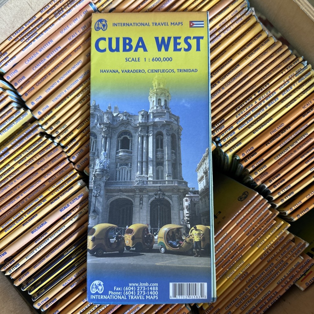 CUBA WEST TRAVEL REFERENCE MAP 1:600,000 By Itmb Publishing Ltd **BRAND NEW**