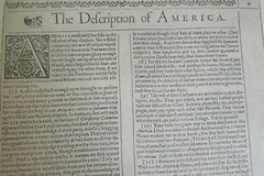 John Speed Map of the Americas (1626) – hand coloured on hand made paper