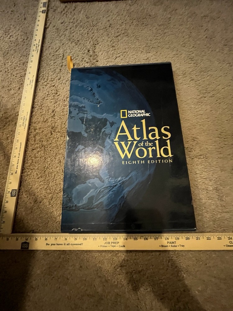 National Geographic Atlas of the World Eighth Edition Hardcover Oversized 2004