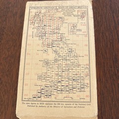 Vintage Ordnance Survey Map Sheet 184 Hastings New Popular Edition Cloth 1940