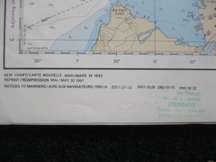 Lot of 3 Canadian Hydrographic Service Charts Summerland Group to Charity Shoal