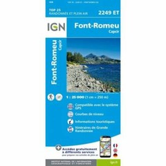 France 1:25K map 2249ET: Font-Romeu & Capcir