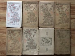 Job lot of 8 vintage Ordnance Survey folded maps, C.1950s/60s, various UK