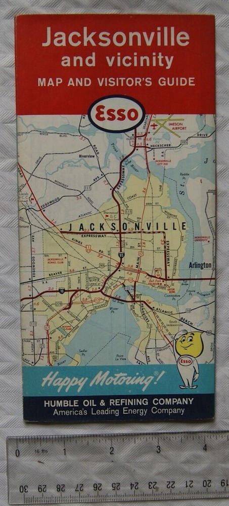1961-62 Esso map & visitor’s guide – Jacksonville and vicinity