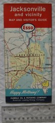 1961-62 Esso map & visitor’s guide – Jacksonville and vicinity