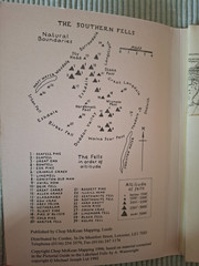Wainwright Maps of the Lakeland Fells by Alfred Wainwright – Southern Fells.