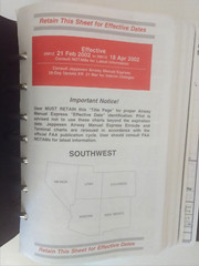 Jeppesen Airway Manual Southwest with Aeronautical Charts Maps 7 Ring Binder vtg