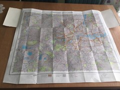 BARTHOLOMEW, : TO AND THROUGH LONDON, (1972), 2-SIDED MAP