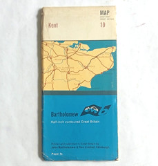 4 x South East of England maps OS & Bartholomew