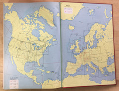 The Times Atlas of the World: Comprehensive Edition 1967 Hardcover Red Vintage