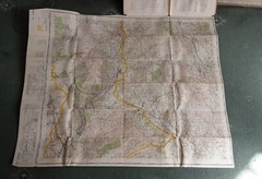 Vintage Cloth Backed Ordnance Survey Map – Sheet 141 – BRECON (1967)