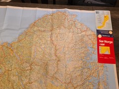 Southern Norway Road Map for Tourists – Cappelens Bifold Map SÃÂ¸r Norge No. 1
