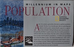 National Geographic Society Map: Millennium in Maps -Population 1998