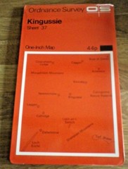 Ordnance Survey One Inch Map Sheet 37 Kingussie