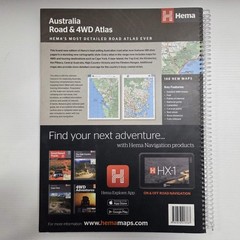 HEMA Australia Road and 4WD Easy Read Atlas 12th Edn Large 29cm x 40cm