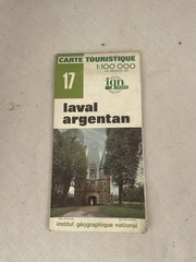 Carte Touristique Routière IGN France 17 Laval Argentan 1982 Edition 4