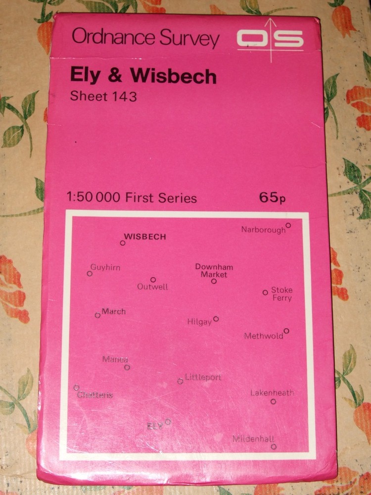 ORDNANCE SURVEY SHEET MAP ELY & WISBECH SHEET 143 NO RIPS TEARS VGC