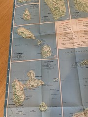 Esso The Caribbean With The Bahamas And Bermudan Map 1956