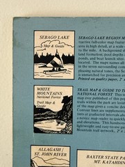 DeLorme Maine 115 Fishing Maps Lakes, Ponds, Counties, Towns, Depths, Fish 1980