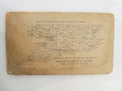 Antique Ordnance Survey 1m:1in Sheet Map on Linen No.126 Weald of Kent 1921