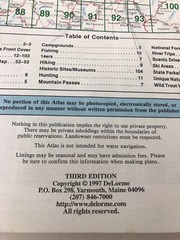 Colorado State Atlas & Gazetteer Topo Maps GPS Grids Third Edition 1997